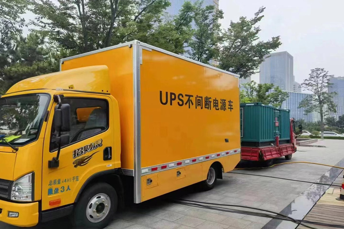 保靖发电机租赁施工现场